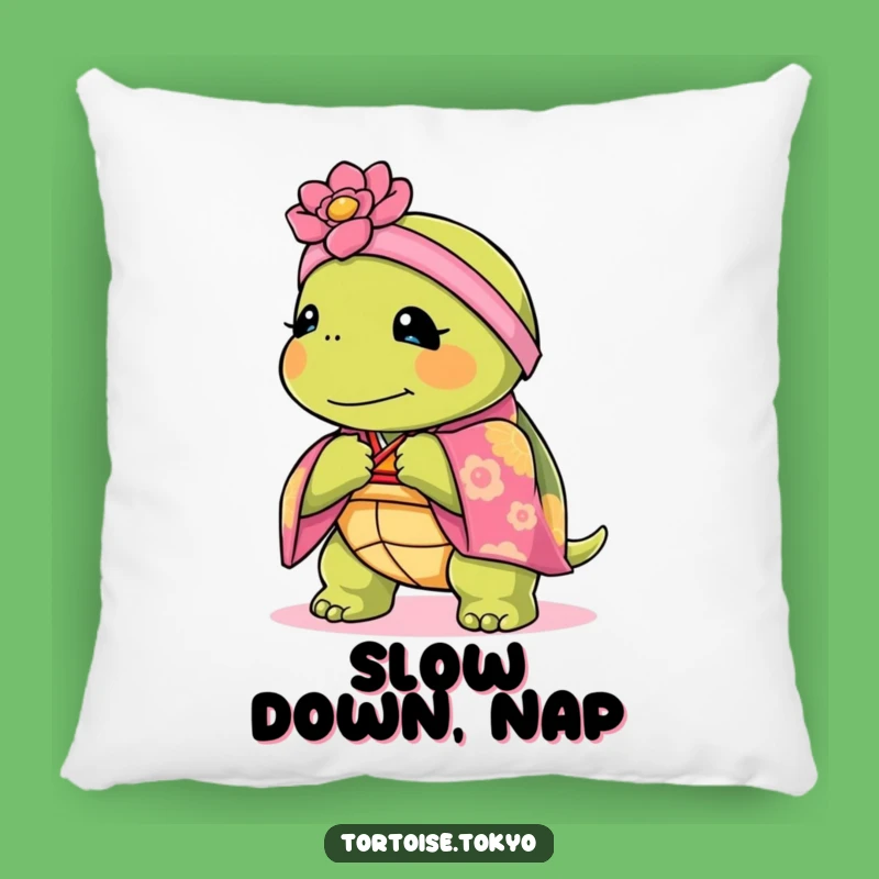 Soft Funny Kawaii Tortoise Kimono Pillow: Elegant Comfort